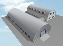 Бескаркасные арочные ангары